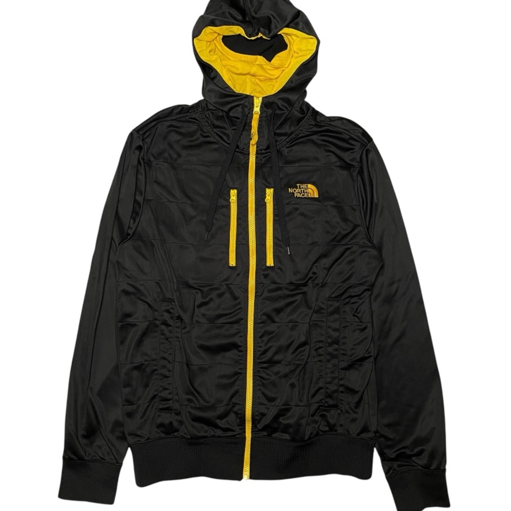 THE NORTH FACE Hoodie Jacket Mens Small Face Mask Full Zip Fleece Lined Black